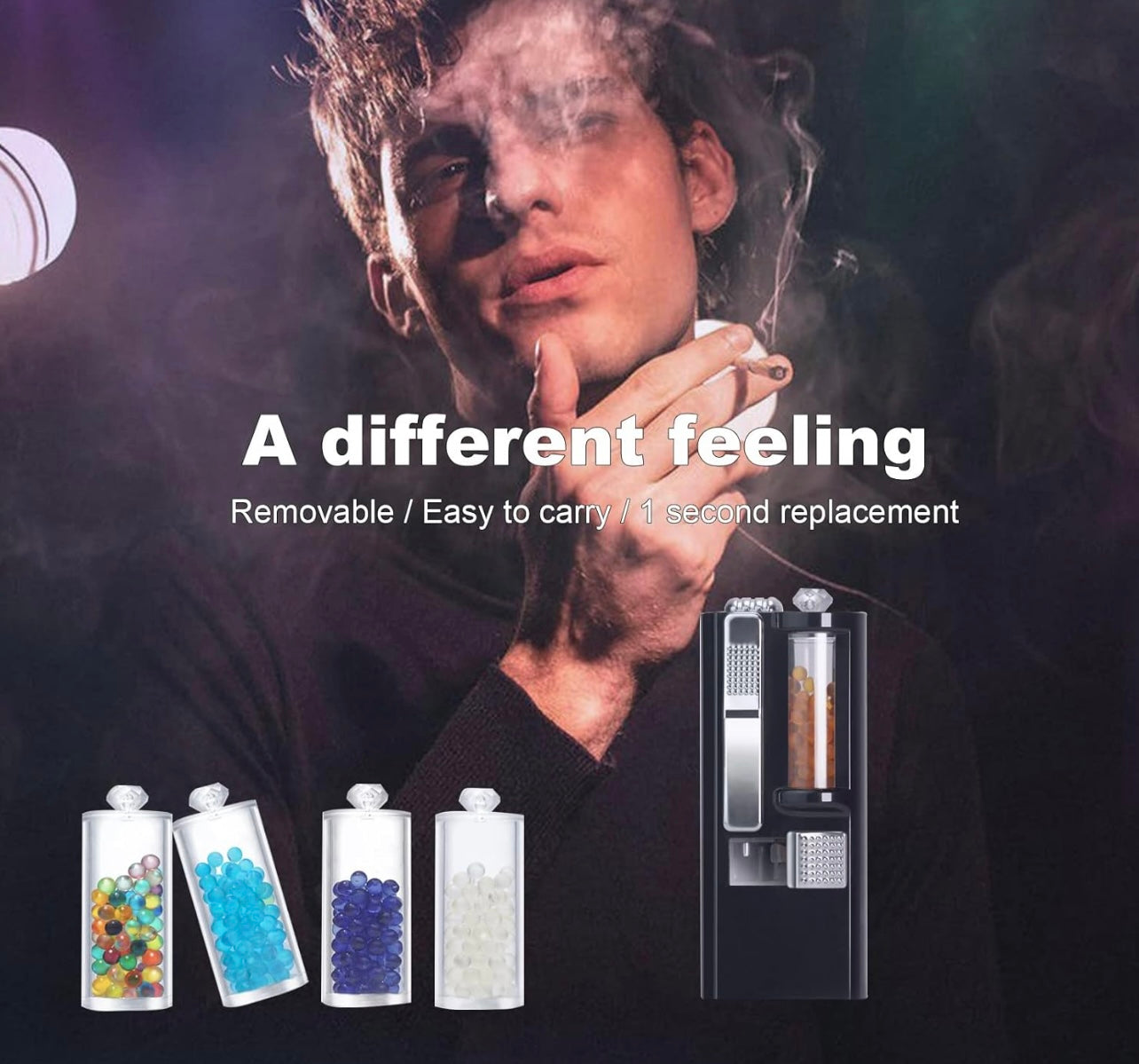 Cigarette flavour click machine